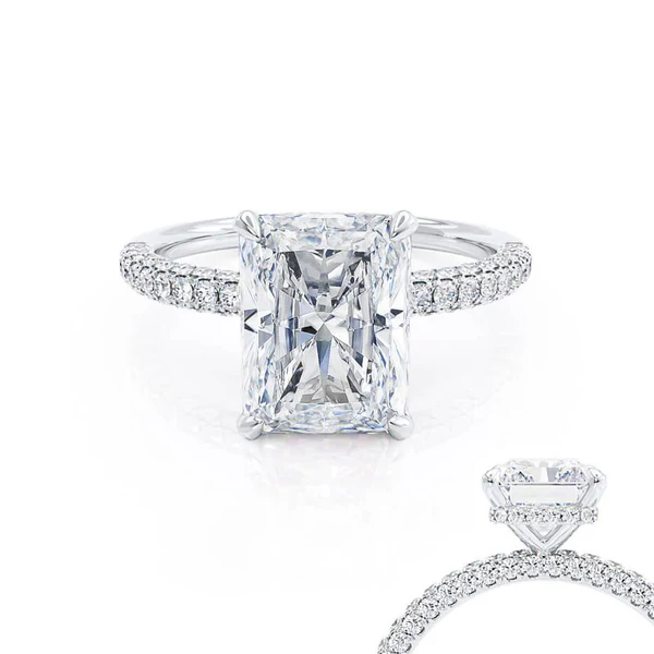 radiant engagement ring